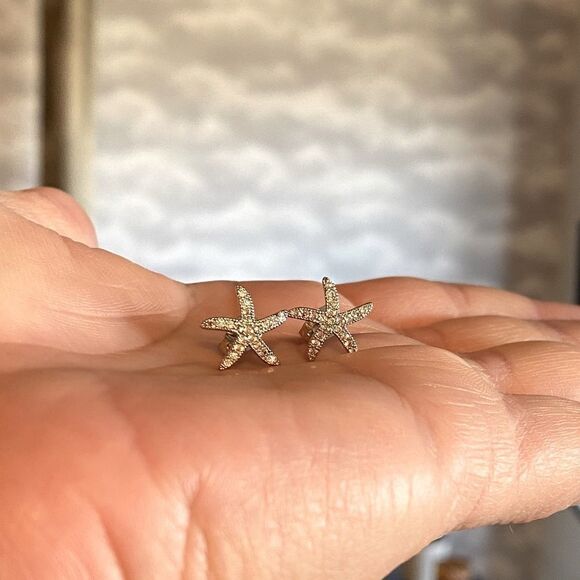 The Starfish  925 silver stud earrings - Picture 5 of 12